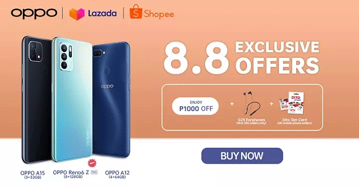 OPPO announces deals for Lazada and Shopee this includes Reno6 Z 5G with ₱1K discount