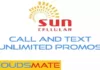 Sun Cellular Call and Text Unlimited Promos